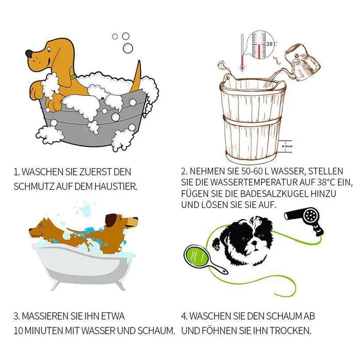Anti-Floh & Zecken Badebombe Für Haustiere