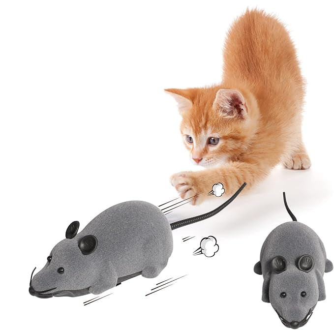 Elektrische Katzen-Spielmaus – Interaktives Katzenspielzeug