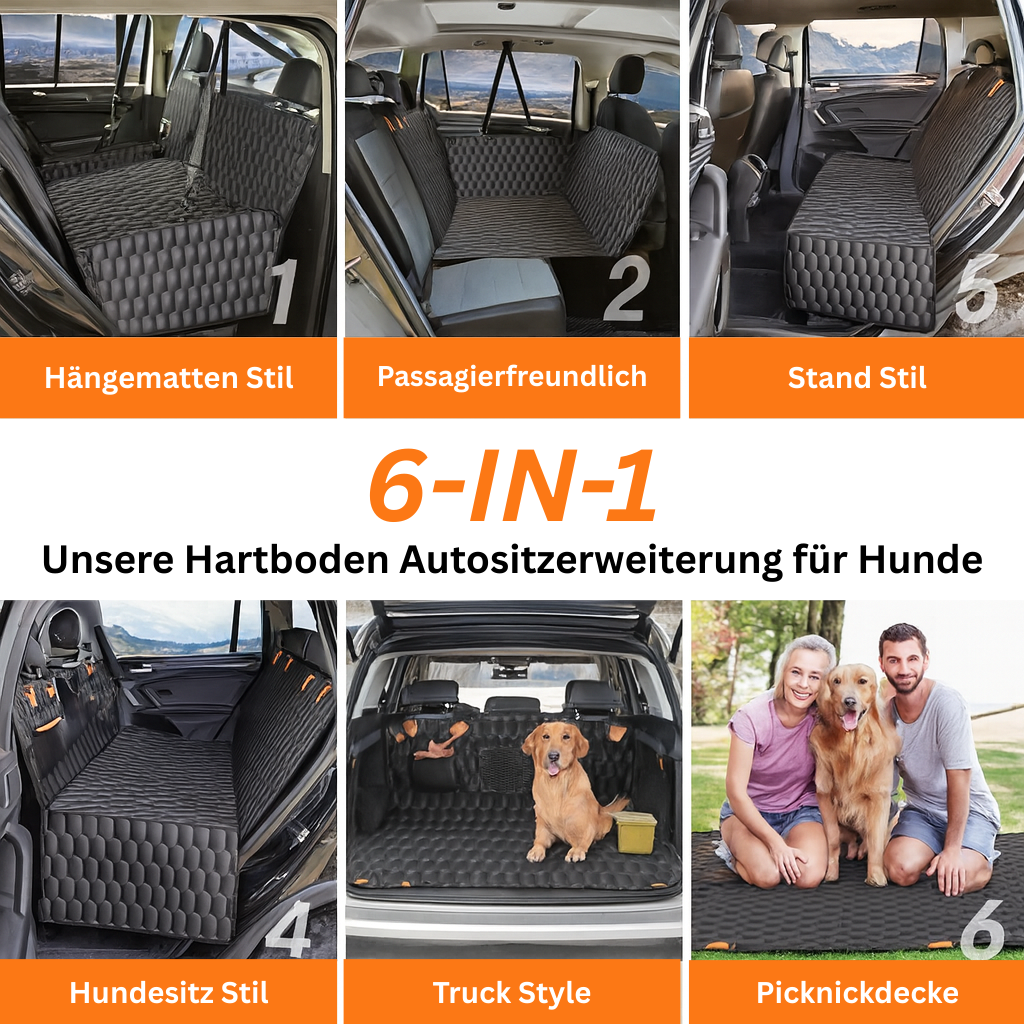 Hartboden-Autositzerweiterung für Hunde