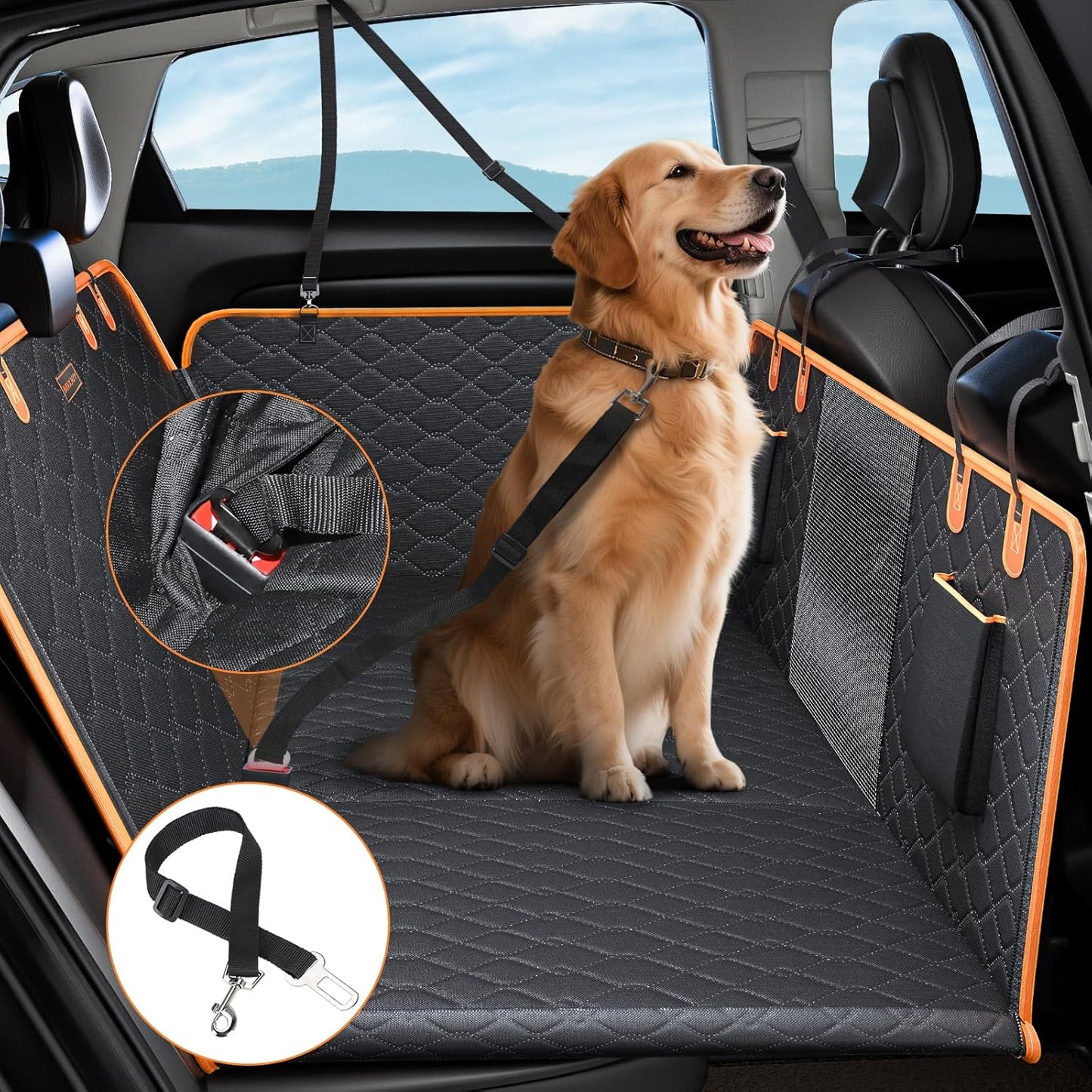 Hartboden-Autositzerweiterung für Hunde