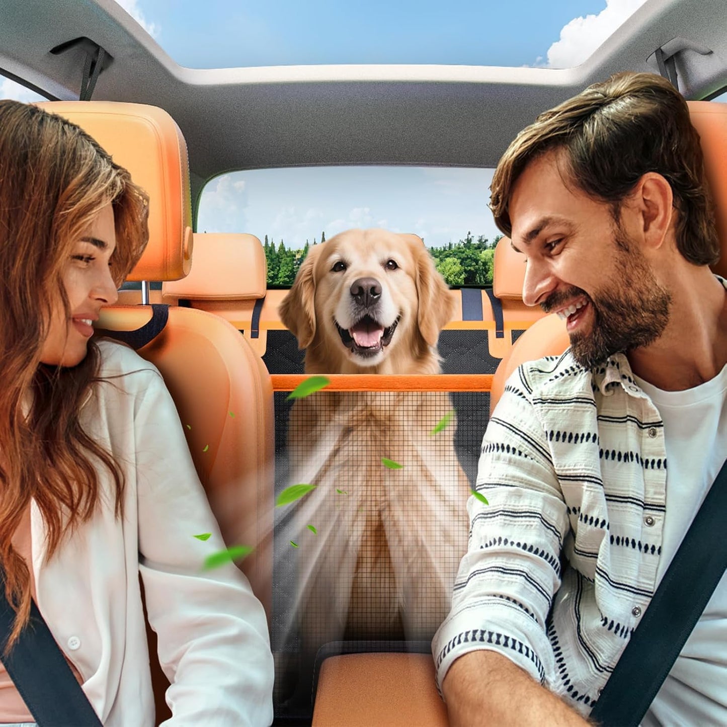 Hartboden-Autositzerweiterung für Hunde
