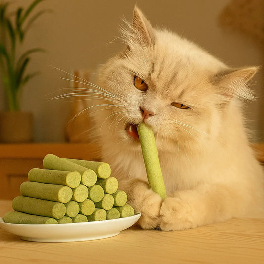 Katzengras Sticks für bessere Verdauung und Gesunde Zähne